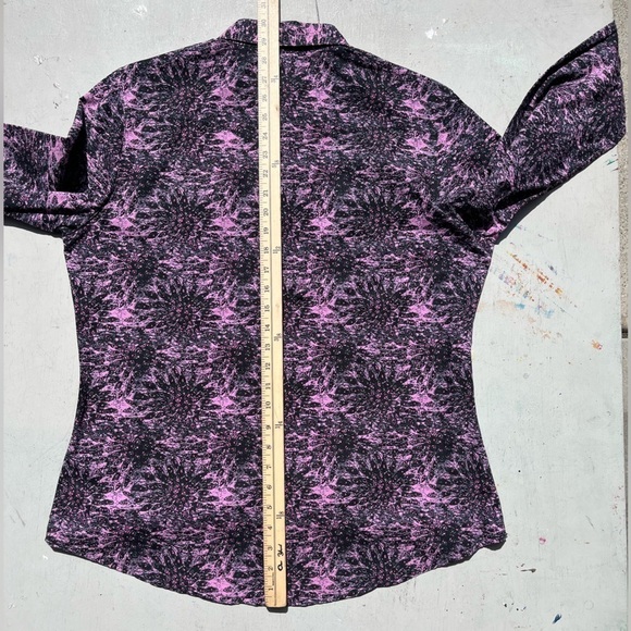 Women's Wrangler Shirt Multicolor Colorblock Western L Ranch Gradient Coastal - Picture 8 of 12